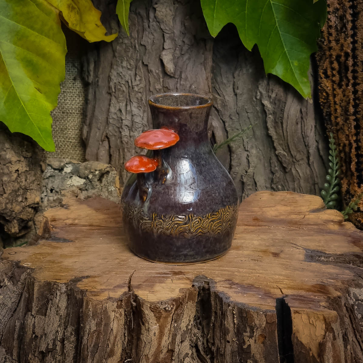 Flesje met Paddenstoelen NR. 3012