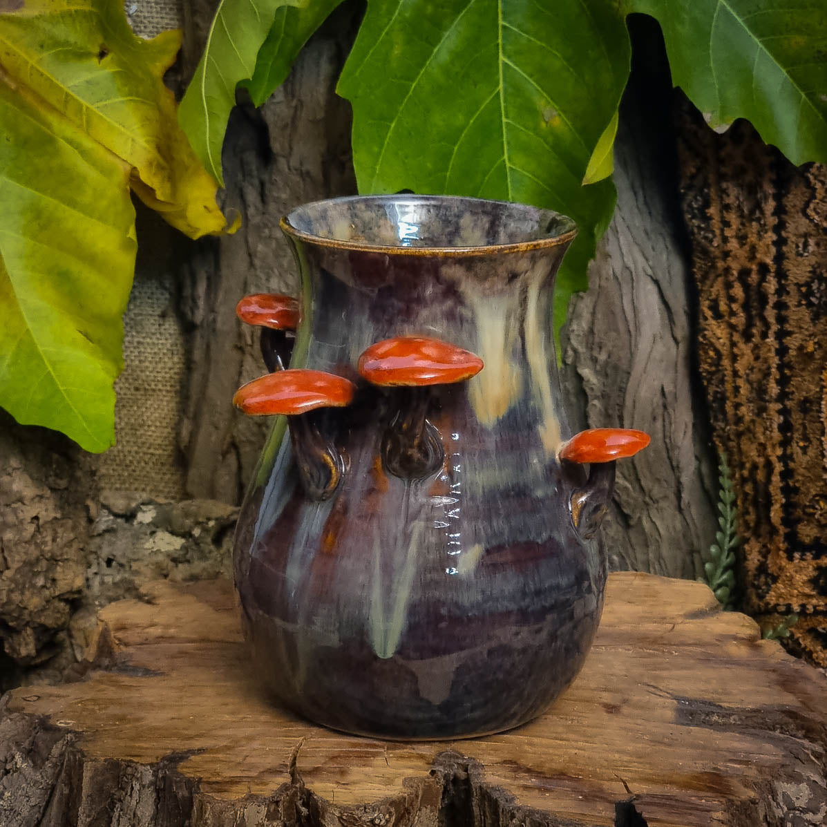 Vaas met Paddenstoelen NR. 3090